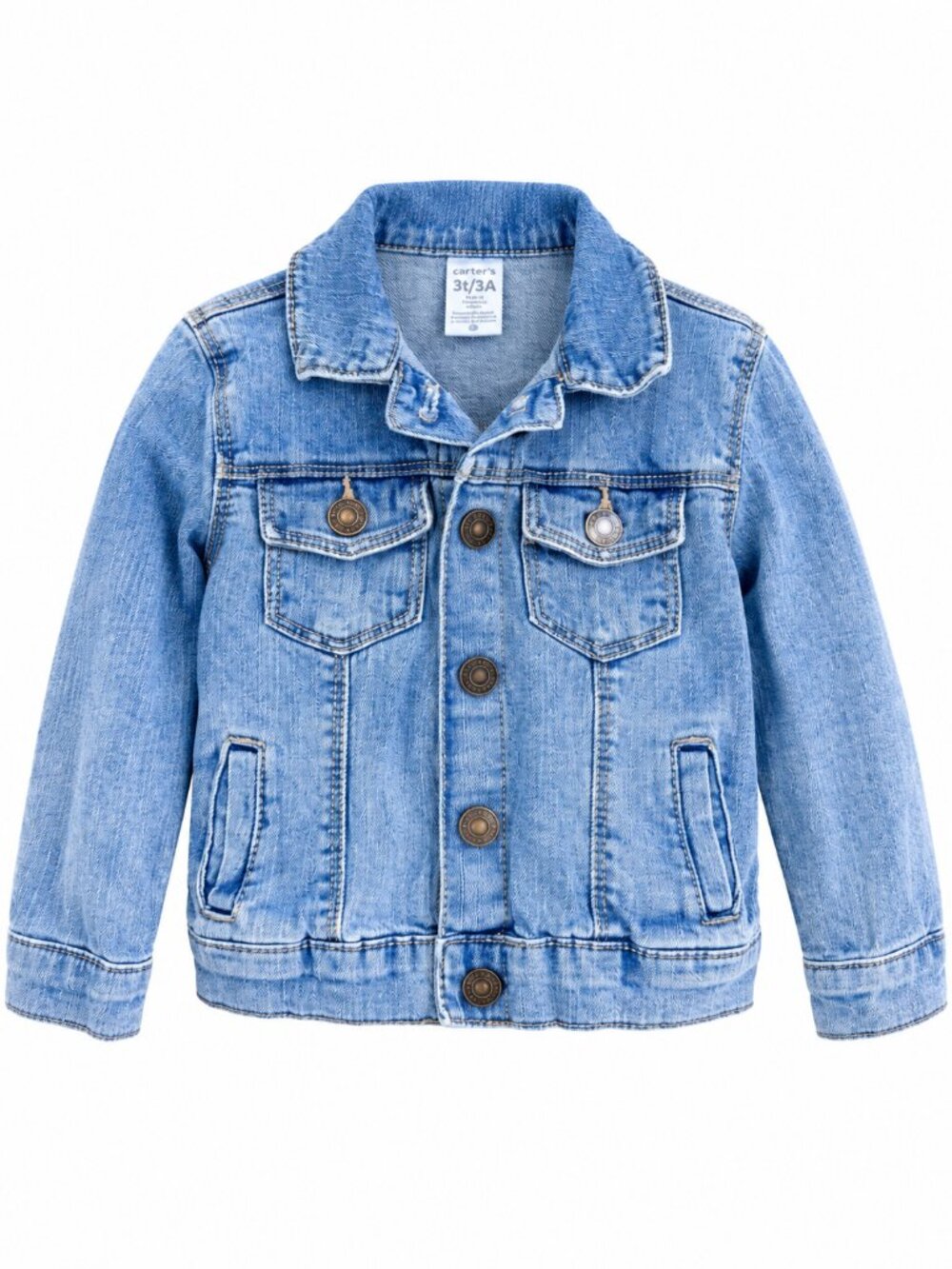 Carter's Girls Light Wash Denim Trucker Jacket 3T